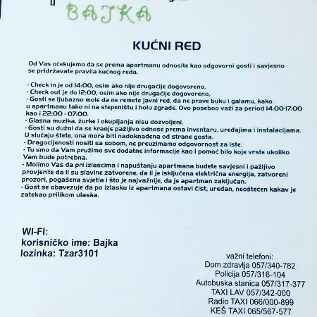 Apartman Stan Na Dan Bajka Appartamento *
